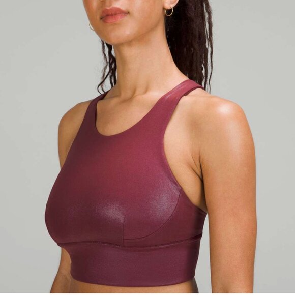 lululemon athletica Other - Lululemon Wunder Train Longline Bra Foil *Medium Support, C/D Cup Radiate Foil 4